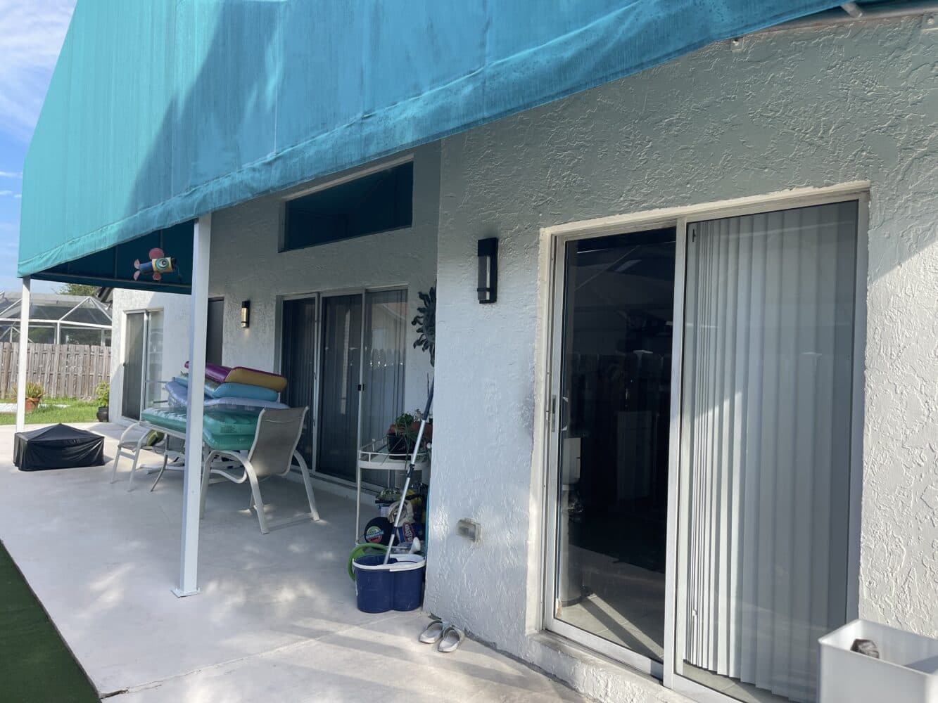 Before - outdated bay window on Boca Raton home